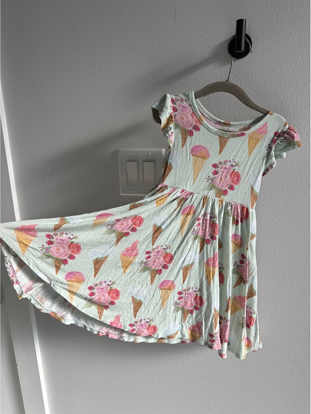 Posh Peanut Sophia Floral Ice Cream Cone Dress